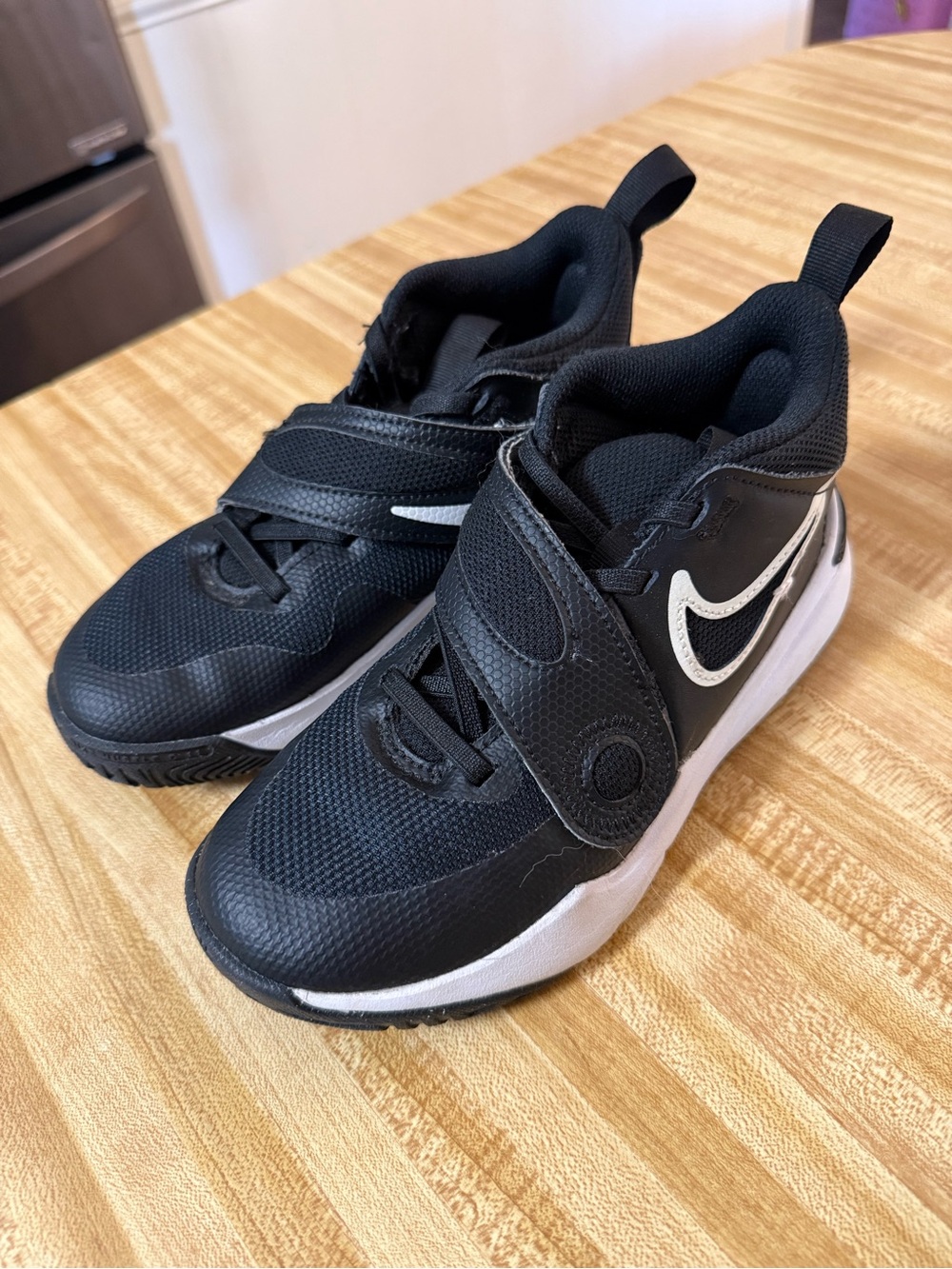 Nike Kids' Black & White Basketball Shoes